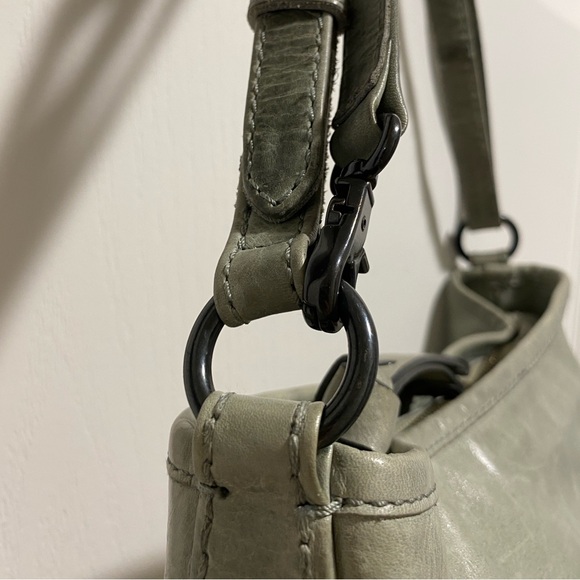 Frye Fern Green Leather Melissa Small Hobo - Picture 3 of 11